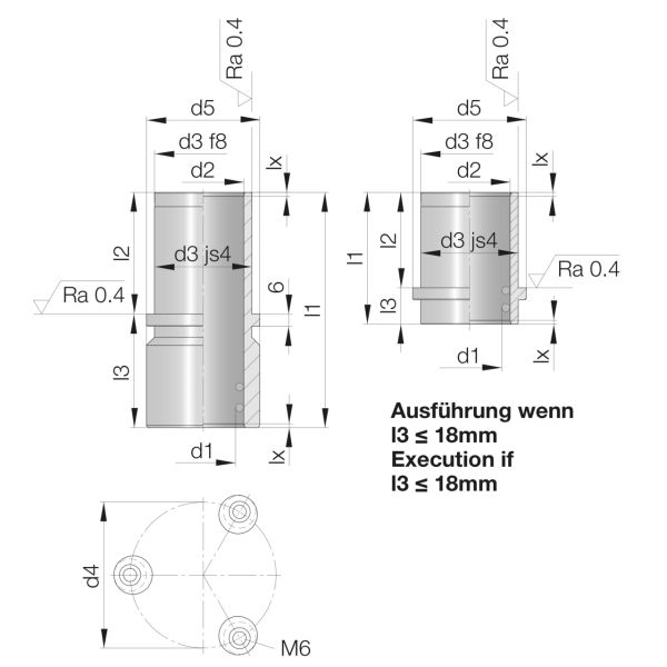 Lieferumfang: 3 Stk. Haltestück inkl. Zylinderschraube M6 x 16
Werkstoff: 100Cr6 (1.3505), gehärtet 62-64 HRC
