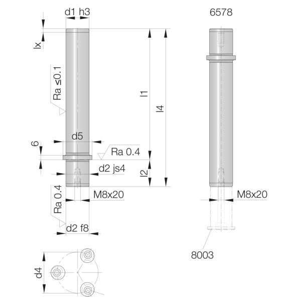 Lieferumfang: 3 Stk. Haltestück inkl. Zylinderschraube M6 x 16
Werkstoff: 100Cr6 (1.3505), induktivgehärtet 62-64 HRC, Tiefe 1,5+1mm